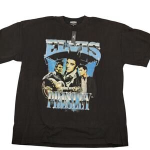 HSTRY by NAS Elvis Presley 2-Pack XL T Shirts NWT Black & White (746)